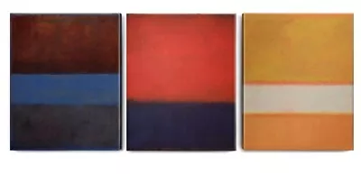 Canvas Art Prints - Mark Rothko Minimalist Art -- Set Of 3  • $25