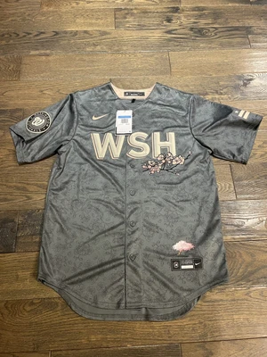 $99.99 • Buy Nike Juan Soto #22 Washington Nationals Cherry Blossom Jersey Gray Size Large