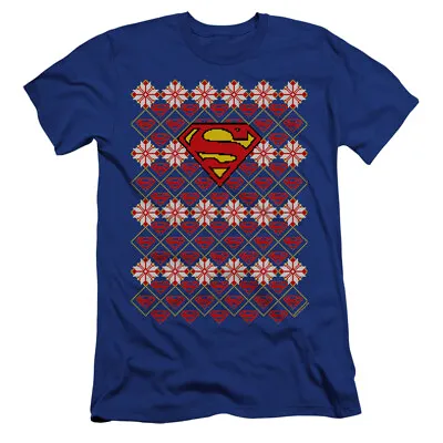 SUPERMAN CHRISTMAS SWEATER Licensed Adult Men's Graphic Tee Shirt SM-5XL • $30.97