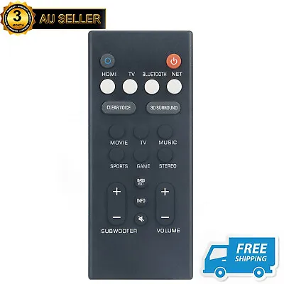 $29.99 • Buy VCQ9140 Remote Control For Yamaha YAS-109 YAS-209 ATS-1090 ATS-2090 Soundbar