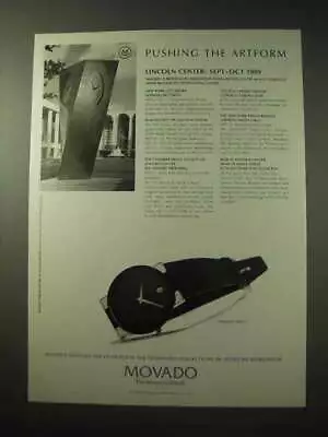 1999 Movado Museum Safiro Watch Ad - Pushing Artform • $19.99