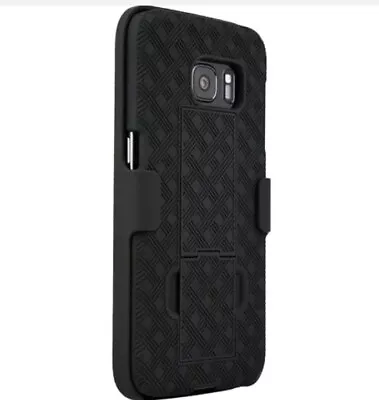 Verizon Shell Holster Case Combo With Kickstand For Samsung Galaxy S7 - Black • $13.99