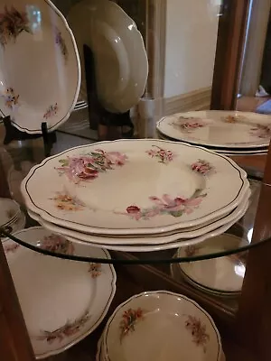 Antique Royal Doulton 'orchid' Crockery Dinner Set. Beautiful Condition. • $585