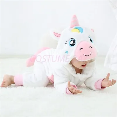 Kids Toddler Baby Animal Kigurumi Onesie Jumpsuit Infant Hooded Cartoon Pyjamas • $39.95