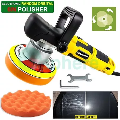 Variable Speed Electronic Car Polisher Dual Action DA Polishing Machine Orbital • $59.99