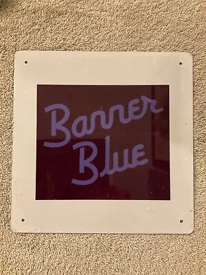 Banner Blue Railway Railroad Metal Sign New 8 X 8  • $8