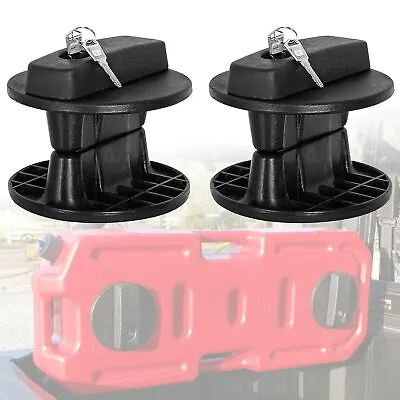 Pair 30L Fuel Tank Can Lock Mounts Gas Container Gasoline Pack Mounting Bracket • $52.99