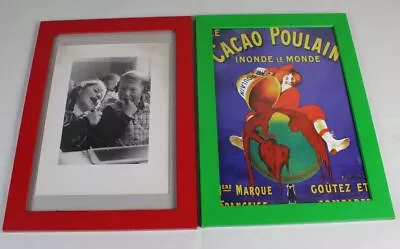 2 IKEA NYTTJA Frames With Contents - Old Children's Photo + Cocoa Poulain Advertising /S81 • £15.23