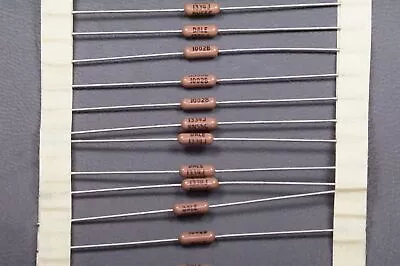 Lot Of 9 RN55C1002B Dale Metal Film Resistor 10K Ohm 0.1% 1/10W Axial NOS • $2.88