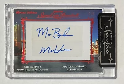 Matt Bashore Mason Williams 2012 Tristar SignaCuts Auto Bronx Edition  -  2/5 • $7.99