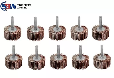£7.45 • Buy Flap Wheel Disc Shaft Mounted Abrasive Sanding Drill 25mm 80Grit 10PK 2109