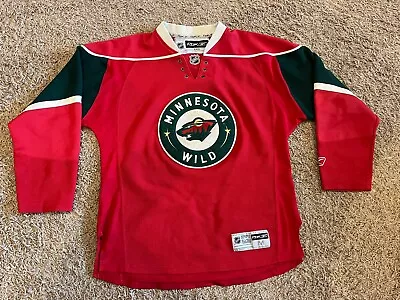 Reebok NHL Minnesota Wild Jersey Size Medium Alternate 3rd Jersey Blank Back • $29.99