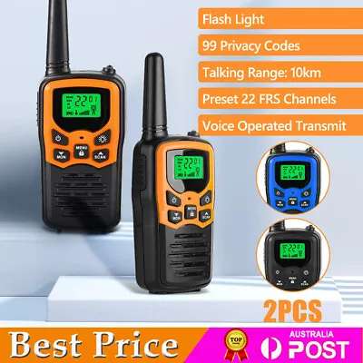 $37.99 • Buy 2Pcs Handheld Walkie Talkie Two-way Radio Set UHF 400-470MHz 10KM Long Range AU