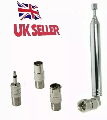 £9.90 • Buy Telescopic Aerial Antenna For TV DAB FM Radio FITS Sony Yamaha Denon Teac