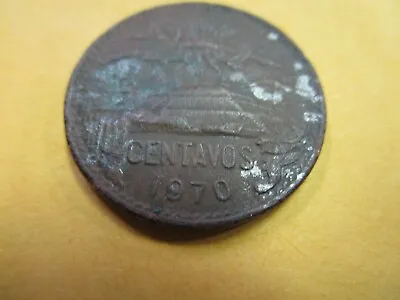 1970 Mexican 20 Centavos Sun Pyramid Copper Coin • $6.50