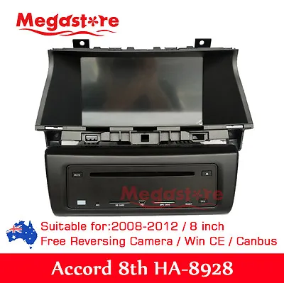 8 Inch HONDA ACCORD 2008-2012 8TH GEN Car DVD GPS Player Stereo Head Unit • $599.90