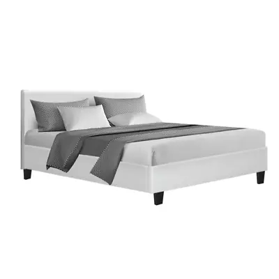 $203 • Buy Artiss Neo Bed Frame PU Leather - White Double