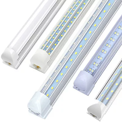 T8 LED Tube Light Bulb 2FT 4FT 6FT 8FT Integrated LED Shop Light Fixture 6500K • $396.66