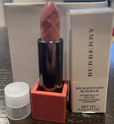$16 • Buy BURBERRY KISSES HYDRATING LIPSTICK #29 Blossom Pink With Tester Box & Cap