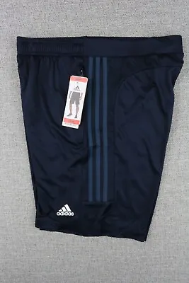 Adidas Men's Aeroready Pes Shorts M 3S  Navy Size M  9 Inseam Zip Pocket • $19.95