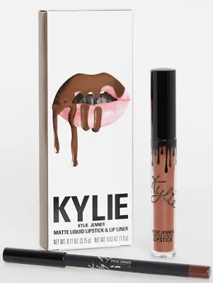 $25.99 • Buy Kylie Jenner True Brown K Lip Kit, Matte Liquid Lipstick And Lip Liner