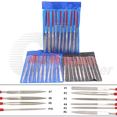£2.34 • Buy Professional  Diamond Needle File Set Precision Metalwork Craftwork Jewelry Tool