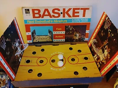 Vintage 1973 Cadaco Basket Table Mini Miniature Basketball Sports Board Game • $29.99