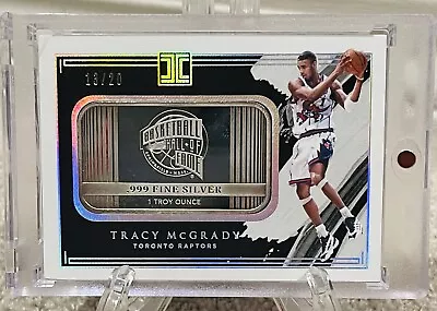 Tracy McGrady 2020-21 Panini Impeccable Silver Bar Hall Of Famers Case Hit #/20 • $150