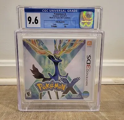 $199.99 • Buy 2013 Pokemon X Nintendo 3ds Cgc 9.6 A+ Seal Sealed Y-fold