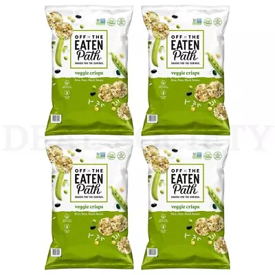 Off The Eaten Path Rice Peas Black Beans Veggie Crisps Chips 20 Oz Each Lot Of 4 • $21.99