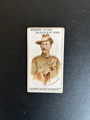 Salmon & Gluckstein - 'Heroes Of The Transvaal War - Baden Powell (1901) • £15