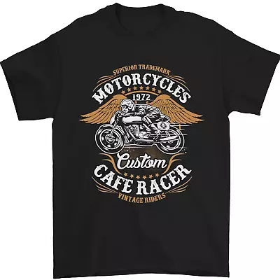 Biker Custom Cafe Racer Motorcycle Mens T-Shirt 100% Cotton • £10.48
