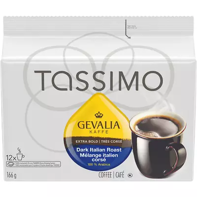 4 X Tassimo Gevalia Dark Italian Roast Coffee Pods 12 T Discs Canadian FRESH • $52