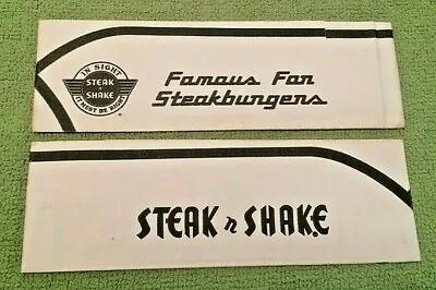 2 1970's Steak N Shake Classy Caps In Sight It Must Be Right USA Decor Rare  • $29.90