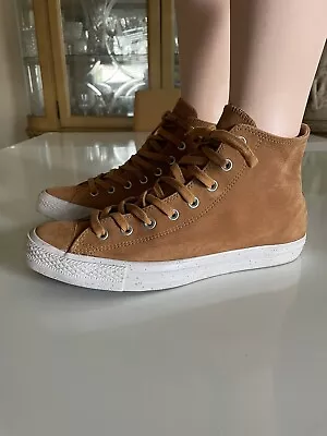 Converse Chuck Taylor All Star Hi Mens Wmns Sugar Nubuck Leather Shoes Size 10.5 • $25