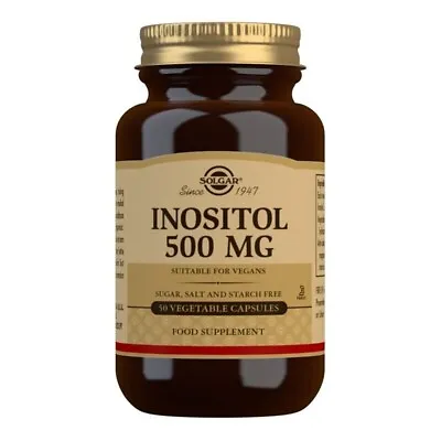 Solgar Inositol 500 Mg (50 Vegetable Capsules) • £12.10