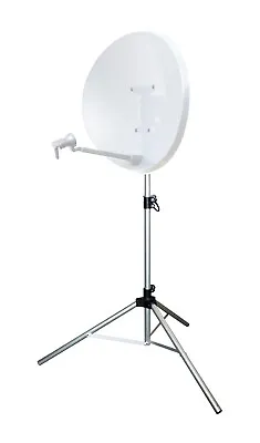 Satellite Dish Tripod Stand Camping Caravan Sky Freeview Mobile Compact Large • £37.69