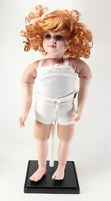 Vintage 2003 MY TWINN 23  Inch Nude Poseable Doll Curly Red Hair Gold Eyes • $79.99