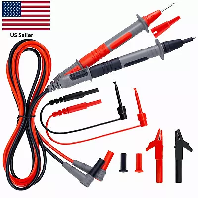 $15.19 • Buy 8 In 1 Multimeter Test Leads For Fluke Meter Electrical Alligator Clip Probes