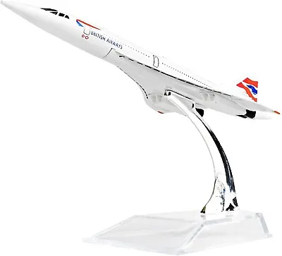 16cm British Airways Concorde Metal Aircraft Plane Model UK Supersonic Jet • £25.99