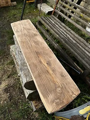 Beautiful Heavy Rustic Old Mantle Piece Timber Beam Handmade Unique • £90