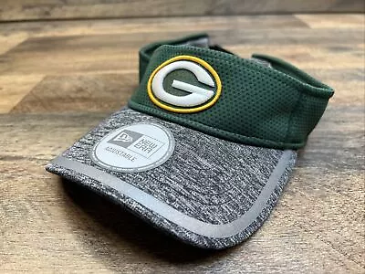 New Era Training Collection Visor Green Bay Packers NFL Strap Back Green Grey • $14.99