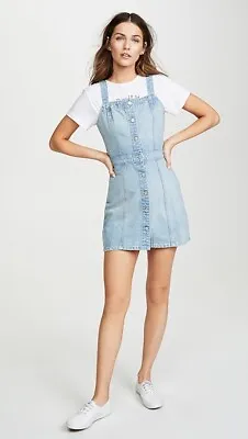 BOYISH Jeans Kennedy Denim Mini Dress The Misfits Light Wash Size Small • $60