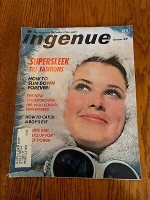 Vintage October 1968 Ingenue Magazine Teen Fashion Beauty Fiction & More • $17.10