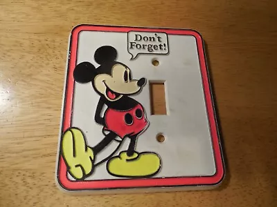 DISNEY MICKEY MOUSE VINTAGE  LIGHT SWITCH PLATE COVER 60s Pop Art • $12.99