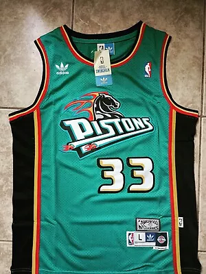 Grant Hill #33 Detroit Pistons Men's Vintage Throwback Jersey US Seller • $49.99