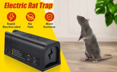 Electric Rechargeable Mouse Trap Mice Rat Killer Pest Control Rodent Zapper Home • $32.95