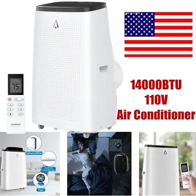 $404.29 • Buy 3in1 14000BTU 110V Air Conditioner Dehumidifier Fan Remote Cooling Floor AC Unit