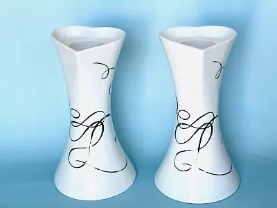 Mikasa Love Story 10  Candlestick White And Platinum Ribbon Porcelain Beautiful • $33