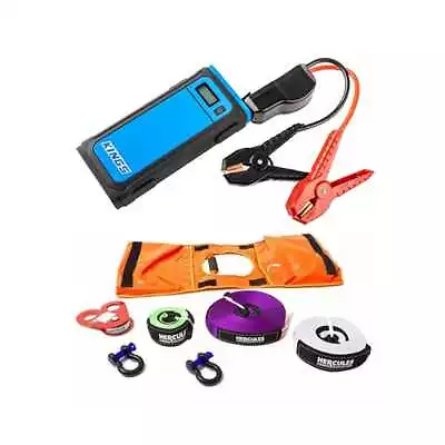 Hercules Essential Nylon Recovery Kit 7-piece + Kings 1000A Lithium Jump Starter • $148.95